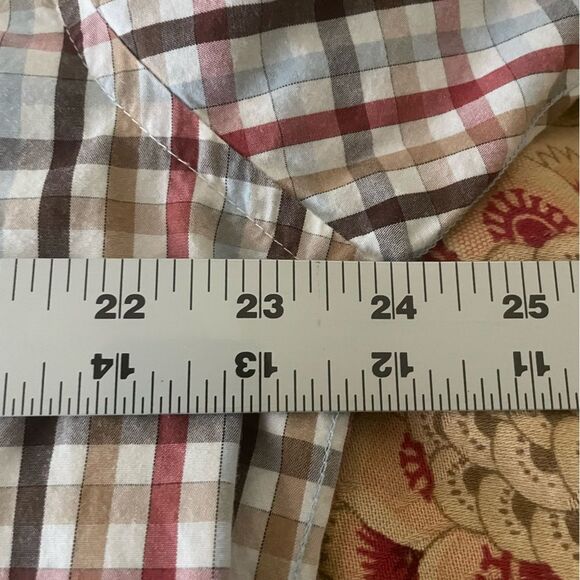 ECKO UNLTD Men's Button Down Plaid Short Sleeve 100% Cotton Shirt Size Large - Picture 9 of 10